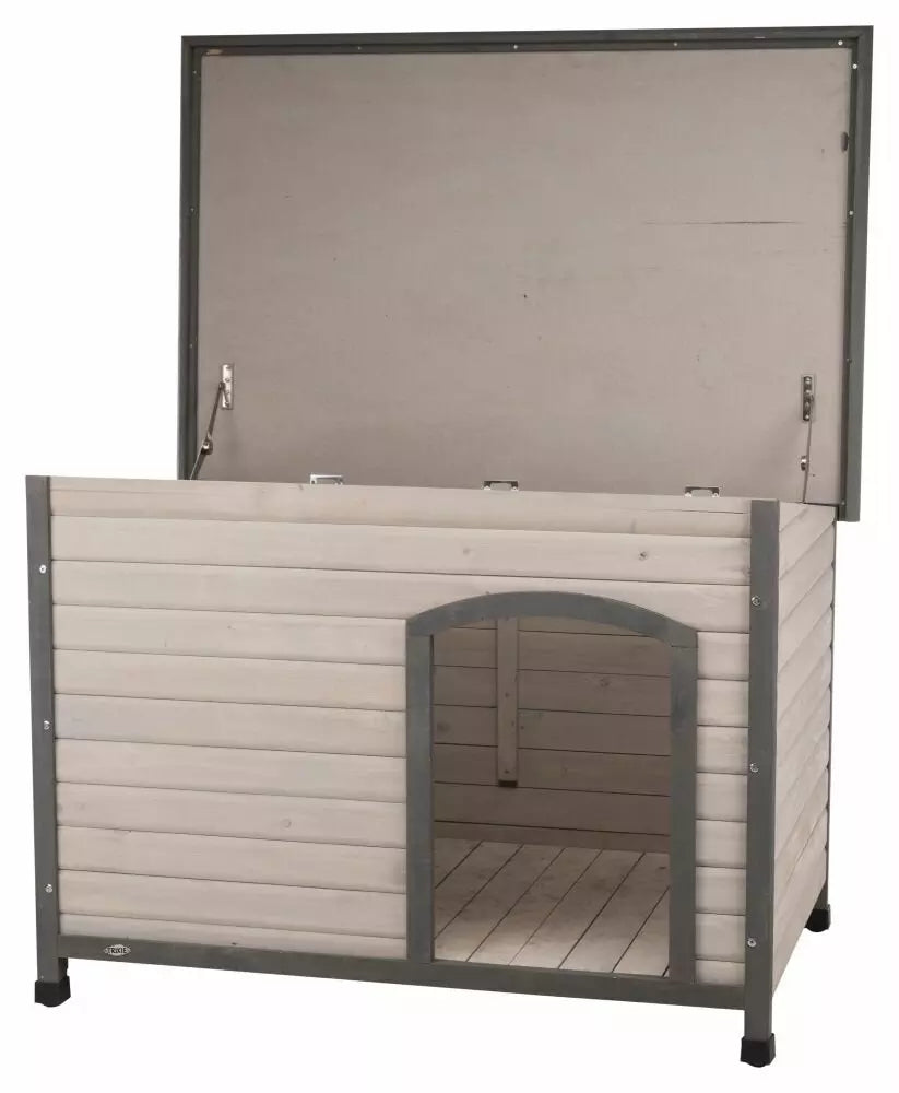 Natura bouda pro psa L 116 × 82 × 79 cm — šedá